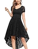 MUADRESS Women's Vintage Cocktail Dress Floral Lace