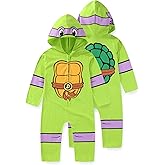 Nickelodeon Teenage Mutant Ninja Turtles Donatello Boys Cosplay Hooded Coverall for Toddler and Big Kids