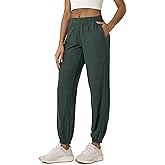ODODOS Women's Performance Sweatpants - Ultra Soft odSTRATUM Tech Joggers Adjustable Mid Rise Pants with Pockets