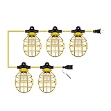 Sunlite Construction Cage String Lights, 50ft, 5