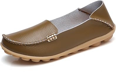 venuscelia women's natural comfort walking flat loafer