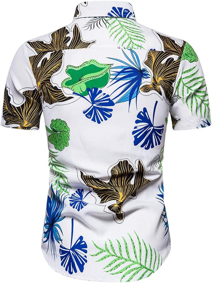 Men's Short Sleeves Shirts Summer Fashion Printed Shirt Stylish and