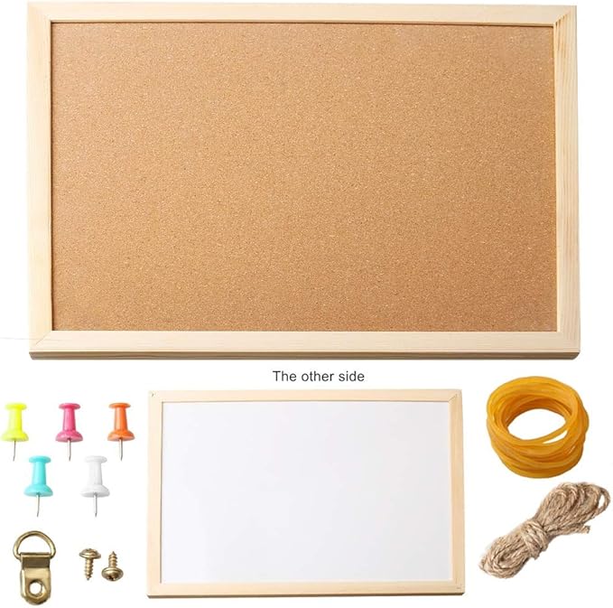 Pengxiaomei Bulletin Board Set, 3040cm Cork Board and