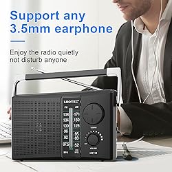 LEOTEC Portable AM FM Radio with Best