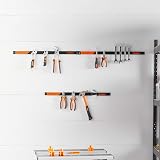 VonHaus Magnetic Tool Holder Strip Set 3x60cm Garage Wall Mount Organiser view 2