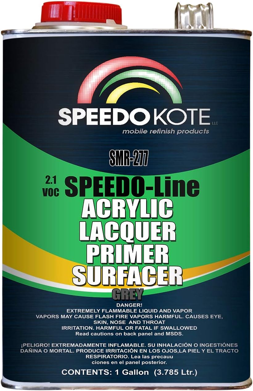 Speedokote High Build Acrylic Lacquer Primer 2.1 voc Gray