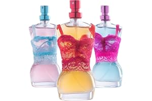 SCENTED THINGS Inspire Girls Perfume Gift Set – 3 Mannequin-Shaped Body Spray Perfumes | Fruity Scents for Tween & Teen Girls (Ages 10–14) | Gift-Ready Fashion Collection Perfume for Kids & Teens