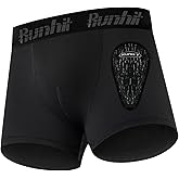 Runhit Boys Baseball Cup Underwear Football Cup Boxer Brief Youth Compression Shorts with Soft Protective Athletic Cup