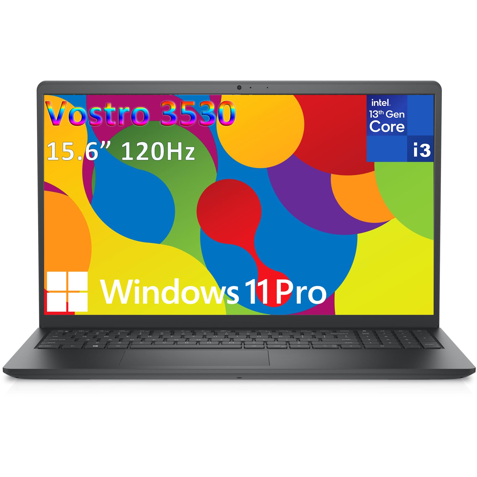 Dell 15.6" 3530 Laptop Computer for Business Home and Student, 13th Gen Intel 5-Core Processor, 120Hz FHD Vostro, WiFi, Bluetooth, Type-C, HDMI, Webcam, Windows 11 Pro (8GB RAM | 512GB PCIe SSD) Image