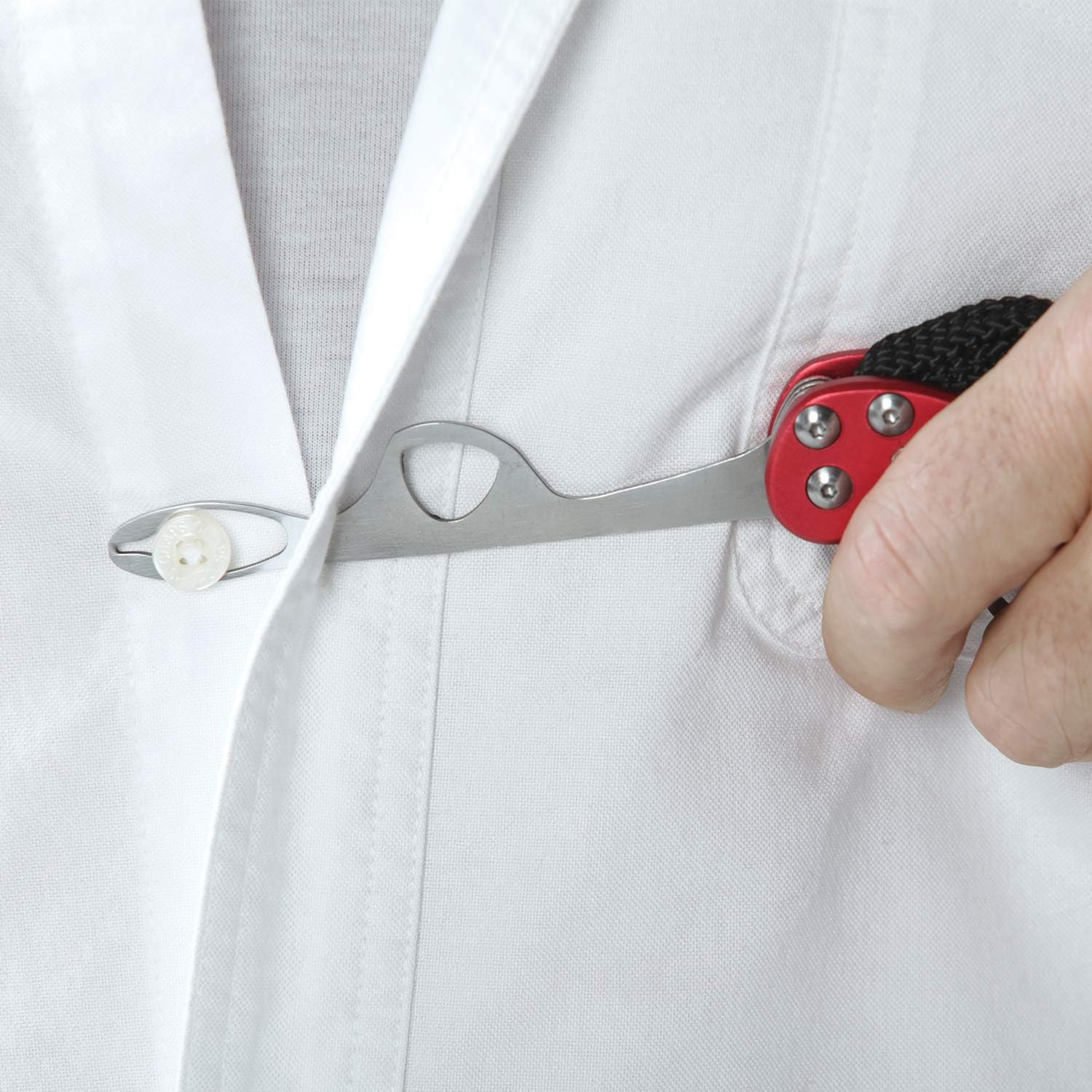 ViVi Zipper Pull and Button Hook Pocket Dresser and Dressing Aid for Assistance with Button Hooks, Zipper Pulls and Shoelaces: Health & Personal Care