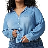 Torrid Women's Plus Size Lizzie Tencel Button-Up Shirt