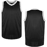 MESOSPERO Blank Basketball Jersey,Men's Mesh Athletic Sports Shirts Black Yellow White Blue Red S-3XL