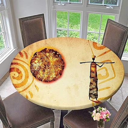 Amazon Com Mikihome Luxury Round Table Cloth For Home Use