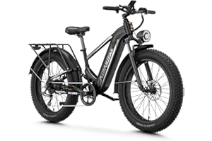 LEONX M2 Pro Electric Bike,1800W Motor Electric Bike for Adults, 26'' x 4.0'' Fat Tire Ebike with 48V 17.5AH Battery, 36MPH 85Miles Long Range Electric Mountain Bike, Up to 110 Nm