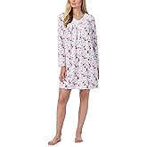 Eileen West Sleepwear & Loungewear for Women - Dream Sweater Knit Collection - Longsleeve Cozy Breathable Short Nightgown