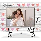 oayGnay Mom Picture Frame, Mom And Me Picture Frame, Birthday Gifts for Mommy Mother, Wooden Photo Frame With Stand, Photo Frame 4 x 6 for Desktop Display Home Decor -45