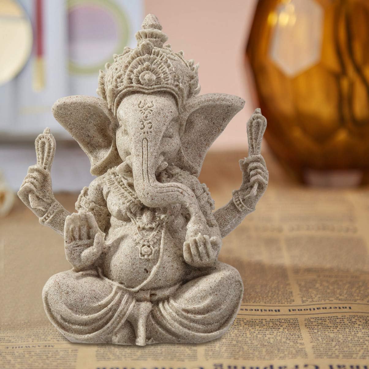 VORCOOL Ganesh Statue, Red - Image 5