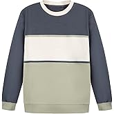 Bienzoe Boys Knit Crewneck Sweatshirt: Kids Long Sleeve Casual Pullover – Comfort for Family Home Fall School