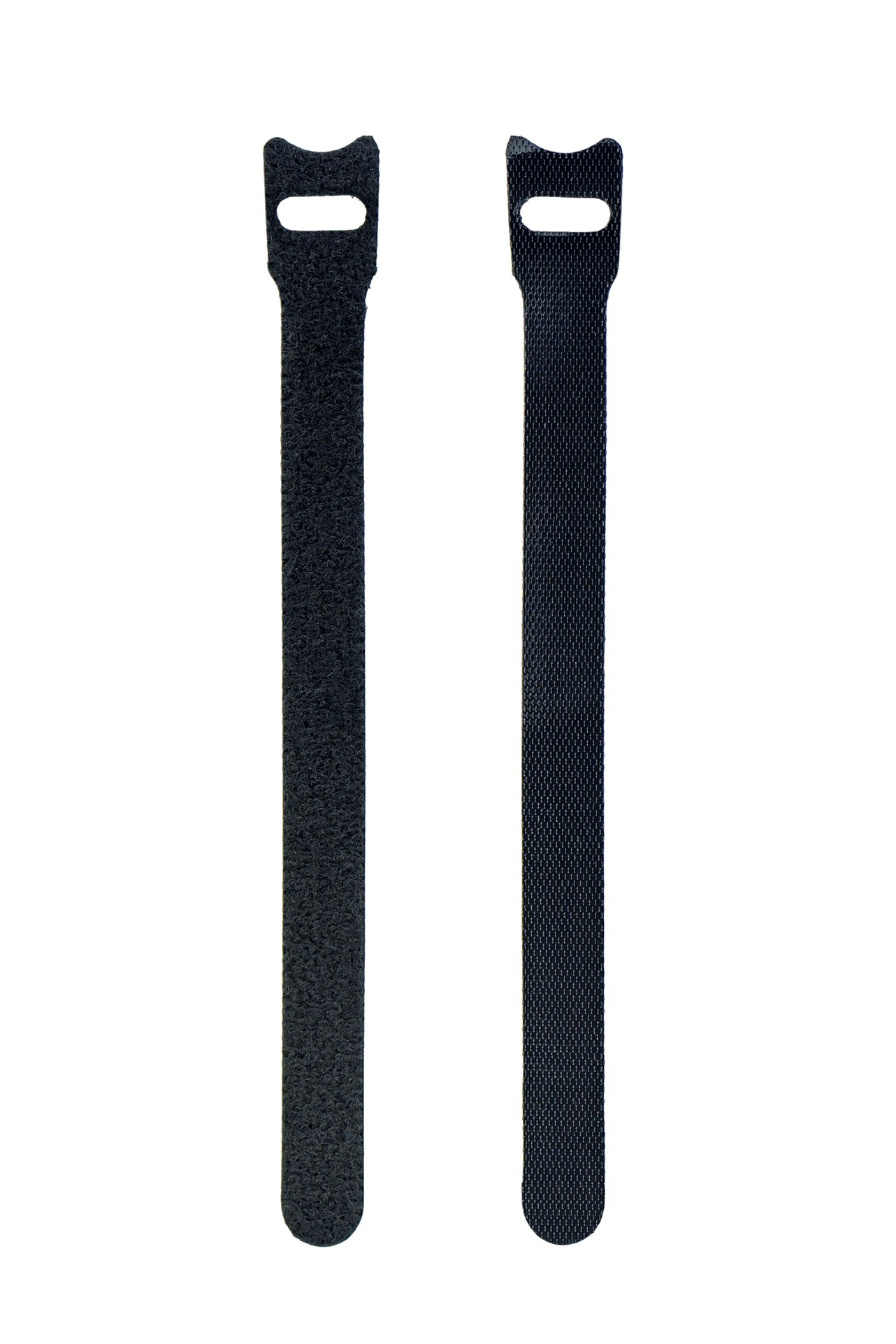 FiveSeasonStuff 50 Pcs 12*162mm Reusable Cable Ties Straps Holders | Adjustable Hook and Loop | No More Dangling, Tidy-Up Cables for Computer, PC, TV (Black)