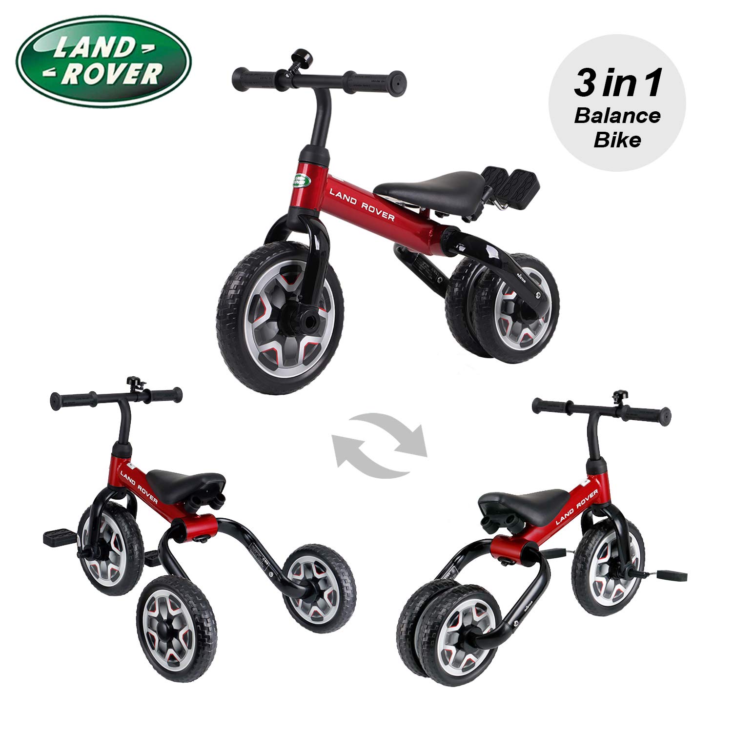 Buy Folding 3 in 1 Kids Tricycles, LAND ROVER Licensed Genuine Original