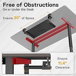 BONTEC Under Desk Keyboard Tray, 30" Slide-Out