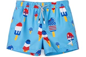 SURF CUZ Boys Swim Trunks Toddler Swim Shorts UPF 50+ Bathing Suit for Boy Swimsuit Quick Dry Mesh Beach Boardshorts Swimwear