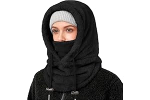 Lainlight Balaclava Winter Ski Mask for Men Women Windproof Warm Face Mask Hooded Scarf Fleece Neck Warmer