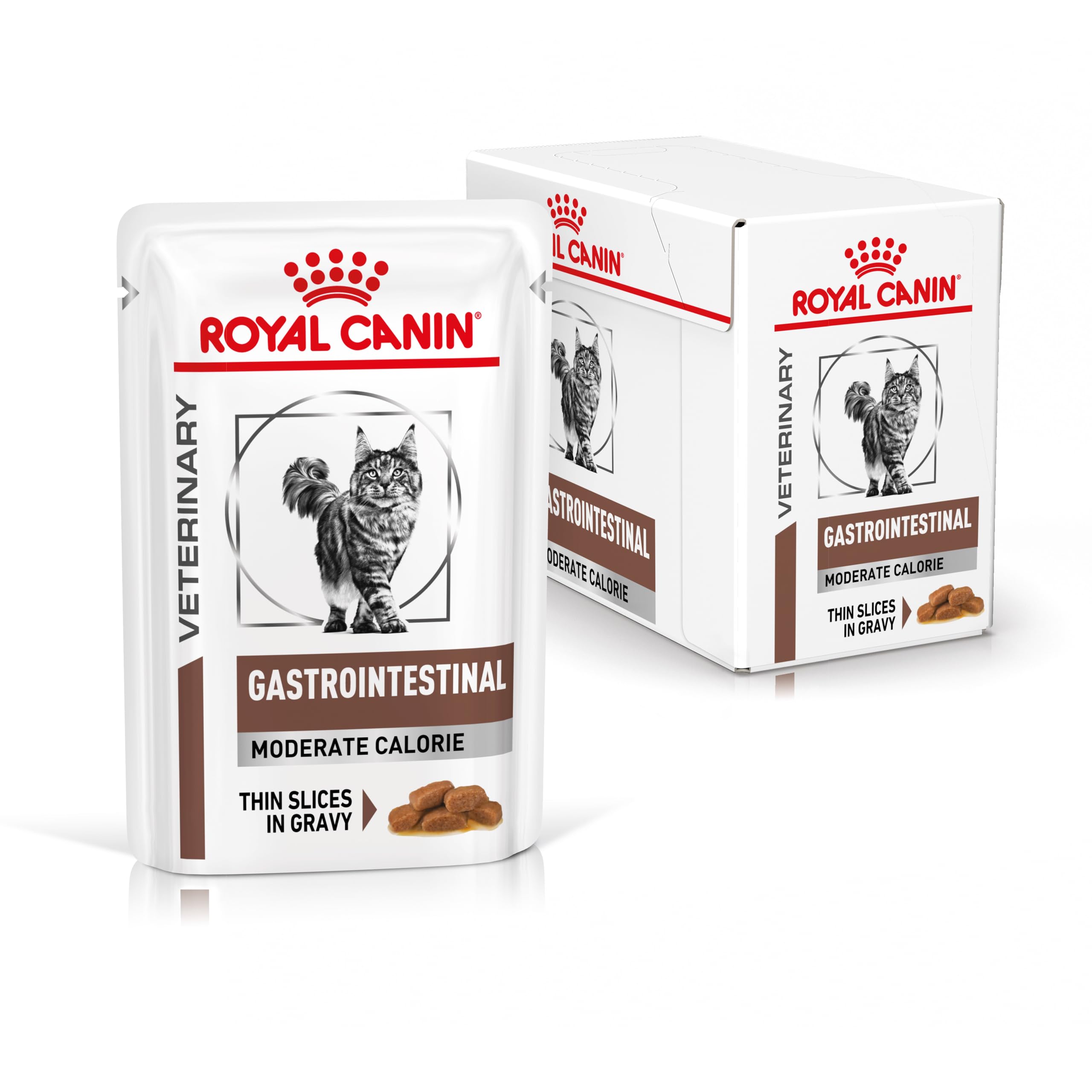 ROYAL CANIN Cat Gastro Intestinal Moderate Calorie Cat Food, 12 x 85 g