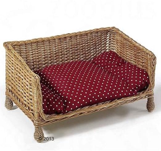aumuller wicker cats dogs sofa cushion handwoven