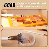 OMANIAC Professional 12Pcs Makeup Brush Set with Pearl Handles & Case view 7