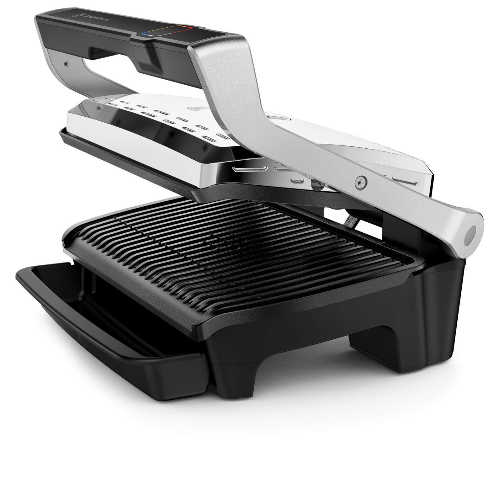 Tefal OptiGrill Elite XL Kontaktgrill, 16 Programme, Digitales Display mit Garstufenanzeige, abnehmbare XL-Platten, Grillboost-Funktion, intuitive Bedienung, Elektrogrill, Edelstahl, GC760D12 3