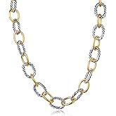 UNY JEWEL Luxury Fusion Twisted Cable Link Chain Necklace Designer Statement Women Jewelry Timeless Elegance Super Shinny