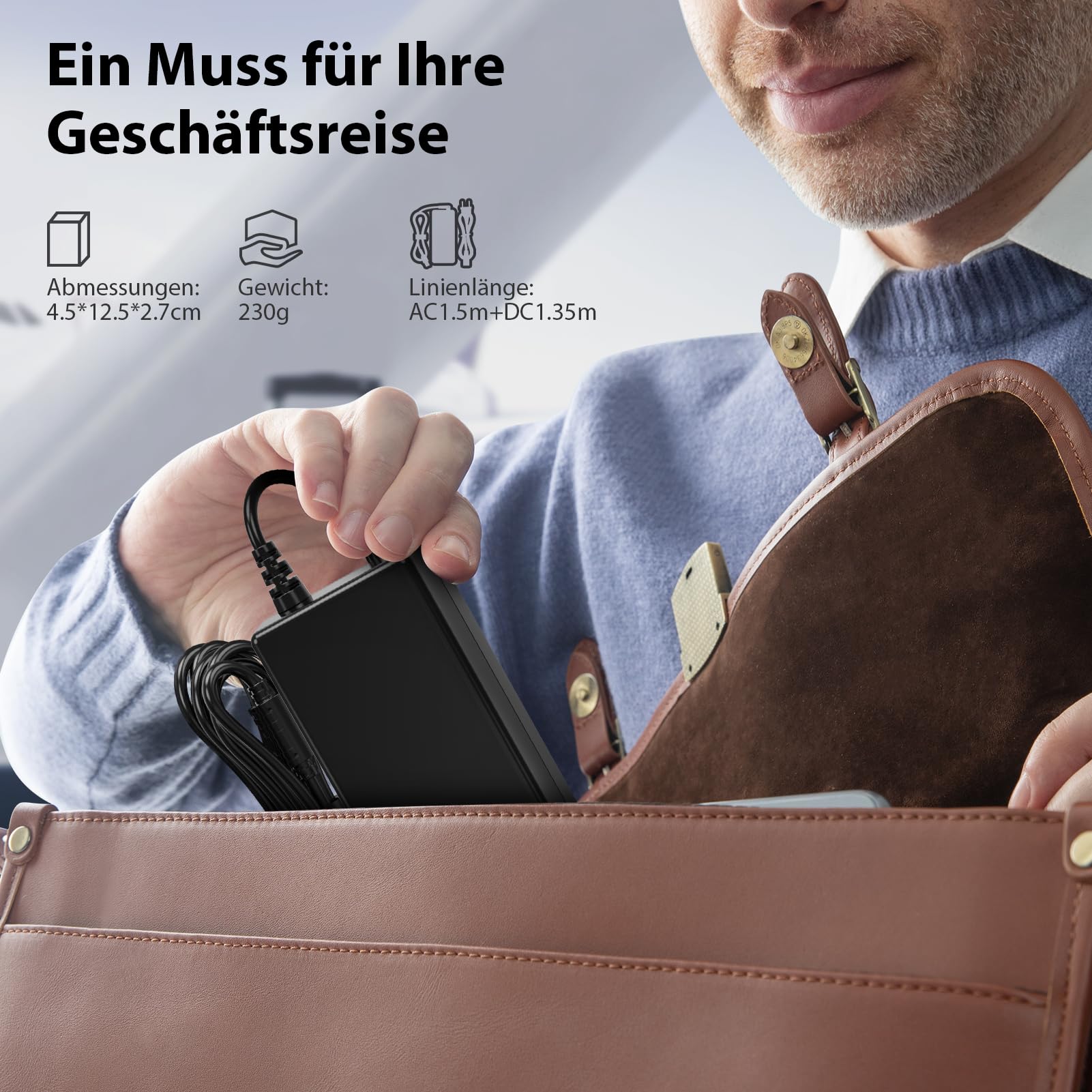 Sunydeal 90W Universal Ladegerät für Laptops | Ersatzadapter für HP, Lenovo 8