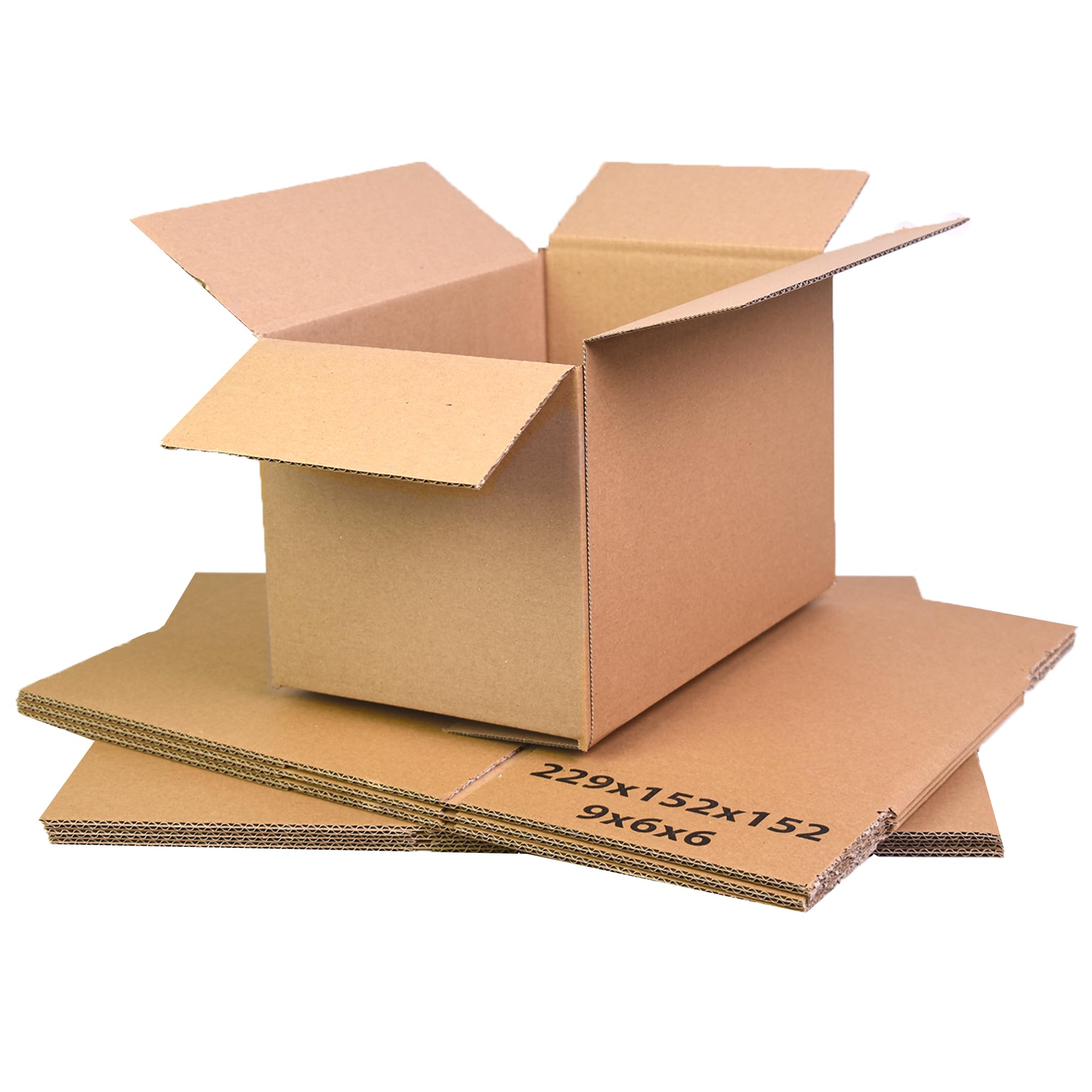 Triplast 229 x 152 x 152mm Small Single Wall 9x6x6" Shipping Mailing Postal Gift Cuboid Cardboard Boxes (Pack of 5)