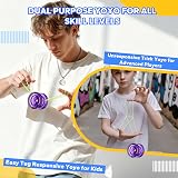 MAGICYOYO K2 Crystal Purple Yoyo - Dual Responsive & Unresponsive, 12 Strings view 4