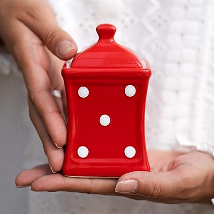 City To Cottage Red And White Polka Dot Spotty Handmade Hand