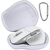 Lebakort Hard Case Compatible with Logitech MX Master 3S / MX Master 3 / MX Matser 2S Advanced Mouse (Pale Grey Case)