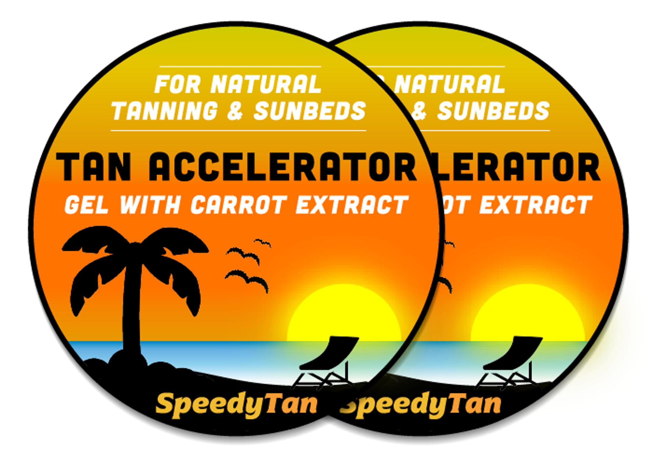 x2 Premium Tan Accelerator Cream - For Sunbed Use & Natural Tanning - Natural Tanning Accelerator With Carrot Tanning Oil - UK Based Brand