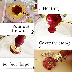 Letter A Initial Alphabet Wax Seal Stamp with