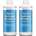 Viva Doria Hydrogen Peroxide 3 Percent, Food Grade, 3% Hydrogen Peroxide Food Grade, 16 Fluid Ounce (2 Pack)
