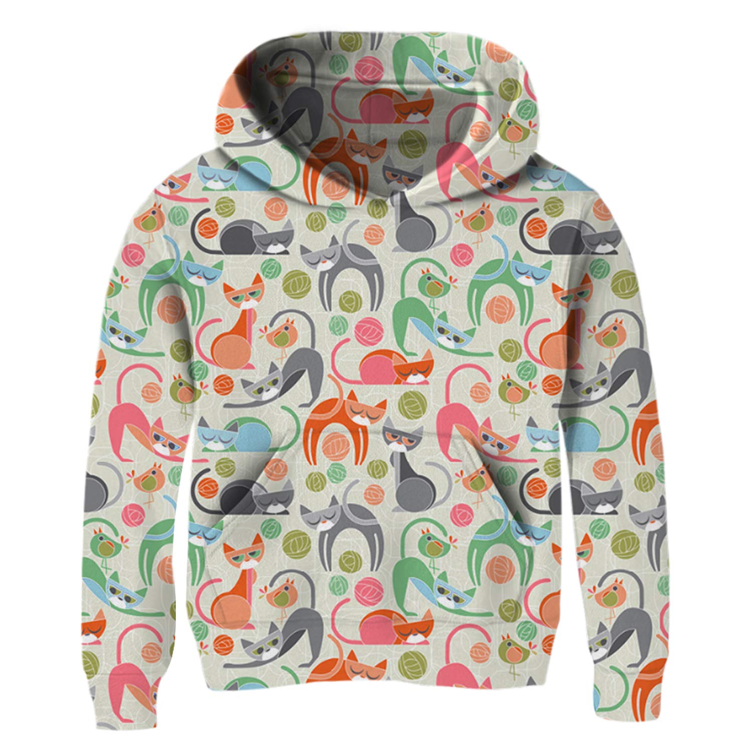 13 14 t Daughter Juniors Cat Play Ball BTS Softbal Hooding Comfortable Overalls Beige 13-14 t