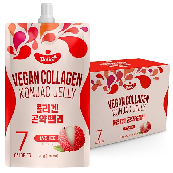 DELIEF VEGAN COLLAGEN KONJAC JELLY (LYCHEE FLAVOR) 120G...