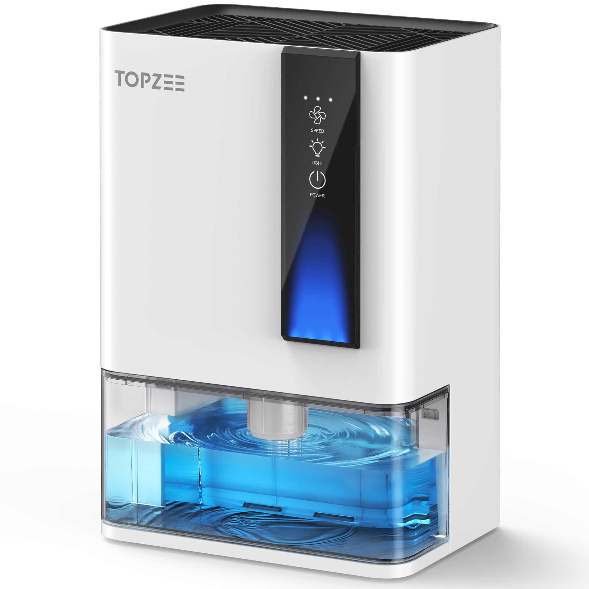 Photo 1 of TOPZEE Dehumidifier for Home, Small Quiet Dehumidifiers for Bedroom, Bathroom, Basement, Up to 1000 Sq. Ft, Auto Shut-Off & Defrost, 7 Colors LED Light