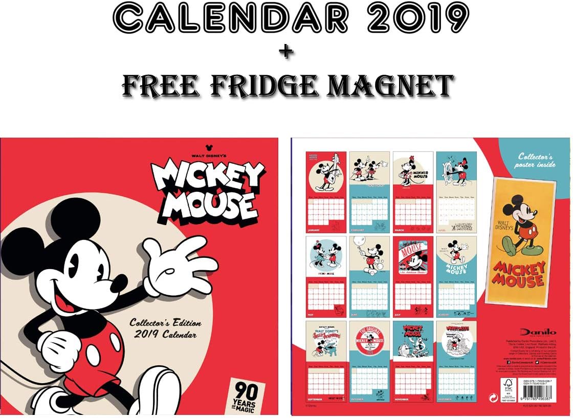 Calendario 2019 con Mickey: ¡Imprime diversión para niños!