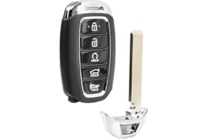 Keyless Entry Remote Key Fob Replacement 5-Button for 2021 2022 2023 2024 Hyundai Elantra (NYOMBEC5FOB2004, 95440-AA000)