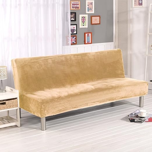 Thick Pure Color Sofa Cover Stretch Elastic Fabric Sofa Bed