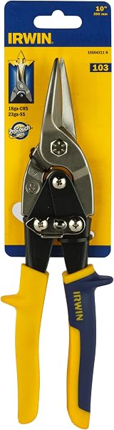 IRWIN 10504311 Straight Cut Aviation Snip with Safety Latch view 6