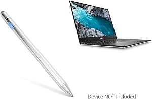 Stylus Pen for Dell XPS 15 (9570) (Stylus Pen by BoxWave) - AccuPoint Active Stylus, Electronic Stylus with Ultra Fine Tip for Dell XPS 15 (9570) - Metallic Silver