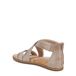 Naturalizer SOUL Women's Cindi Flat Sandal Gold
