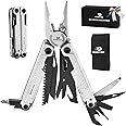 MOSSY OAK Multitool, 20-in-1 Stainless Steel Multi Tool Pliers, Self-locking Pliers with Sheath-Perfect for Outdoor, Survival, Camping, Hiking